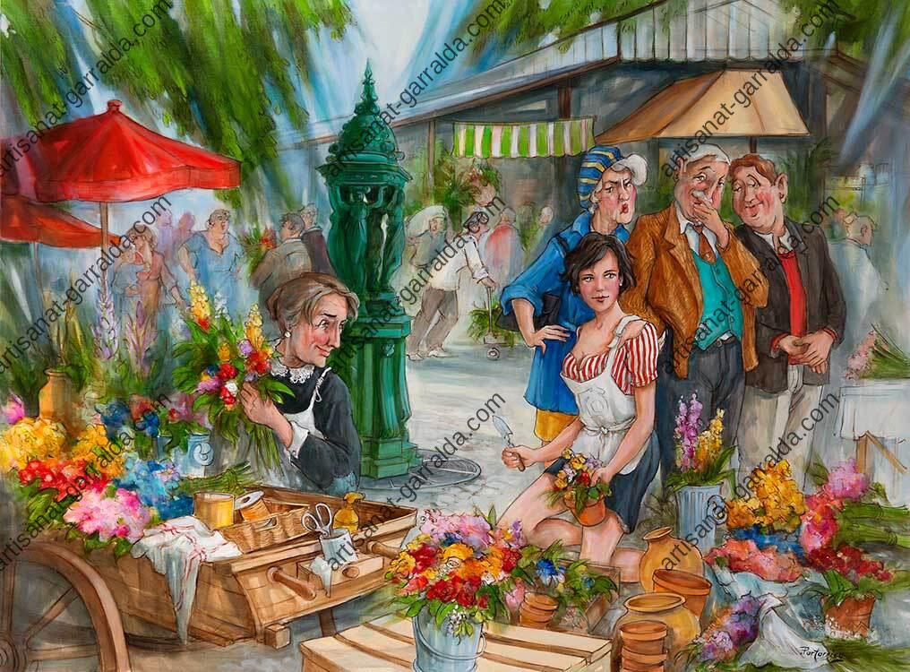 Marché aux fleurs V172