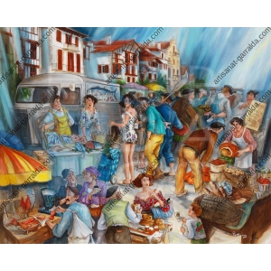 Marché sur le quai Ravel EH176