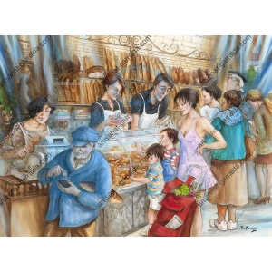 La queue à la boulangerie V186